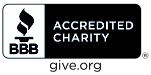 BBB temporary accredited charity emblem