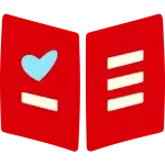 Hand drawn icon of book